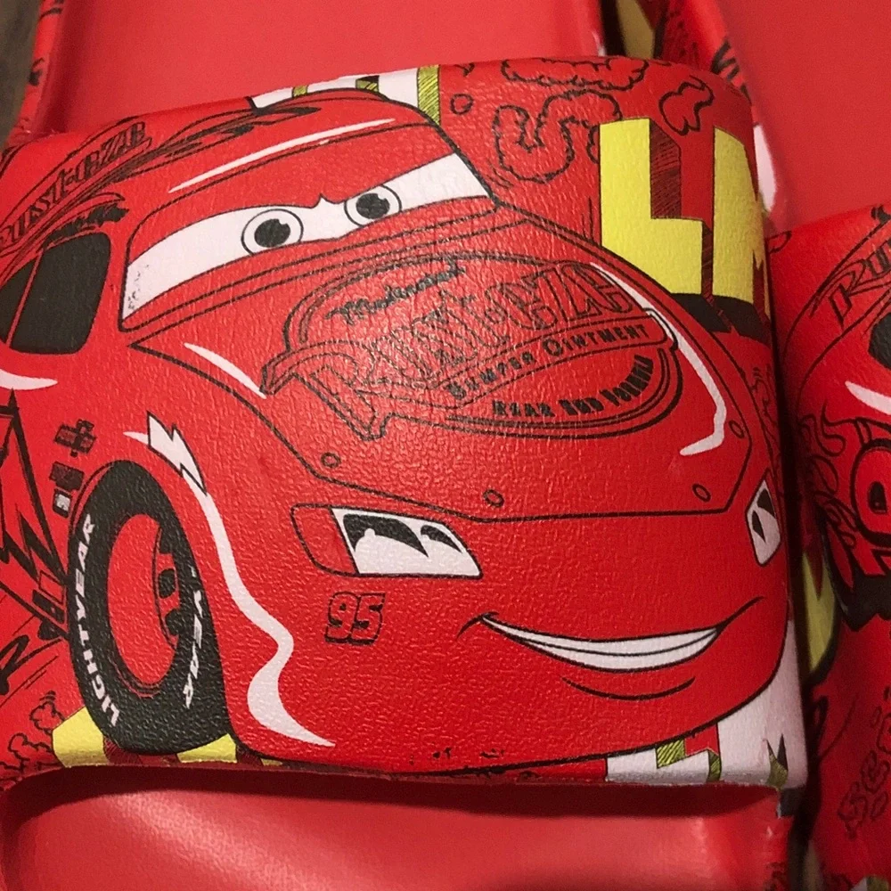 Disney Red Lightning McQueen Men’s Slide Sandals